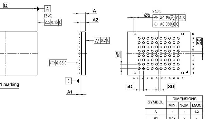 PG-TFBGA-84-800_Package Outline
