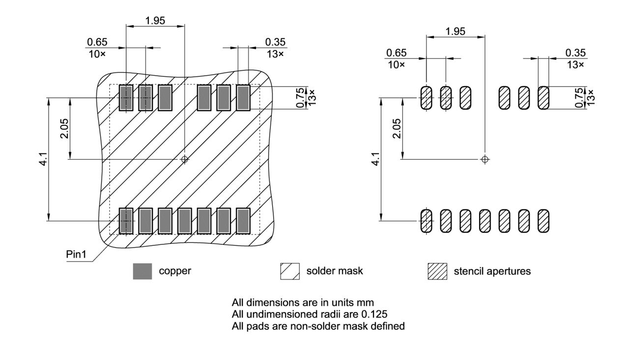 PG-TFLGA-13-3_Footprint Drawing