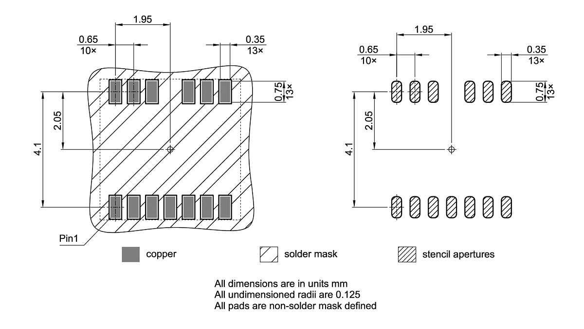 PG-TFLGA-13-3_Footprint Drawing