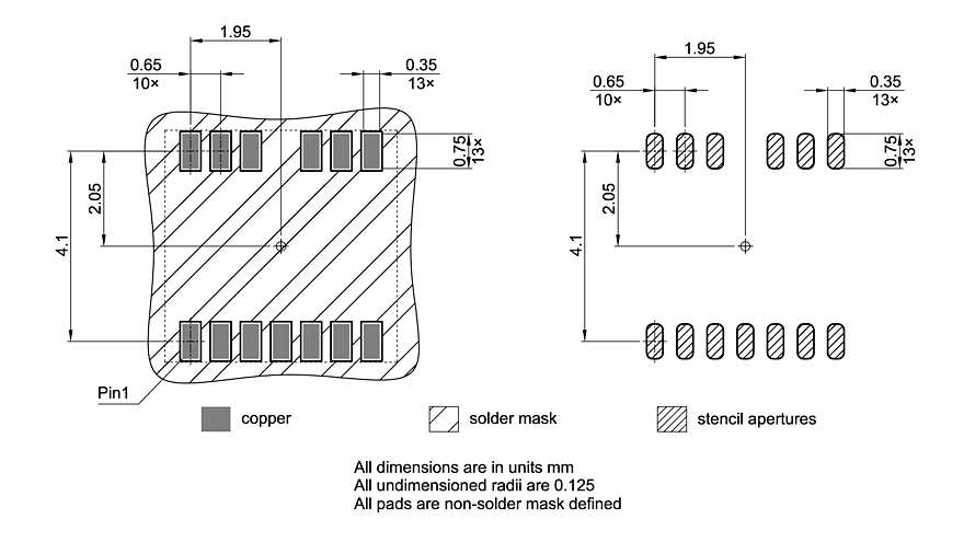 PG-TFLGA-13-3_Footprint Drawing