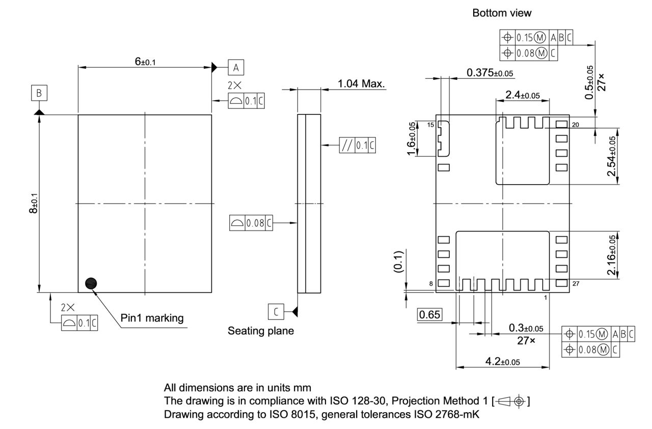 PG-TFLGA-27-2_Package Outline