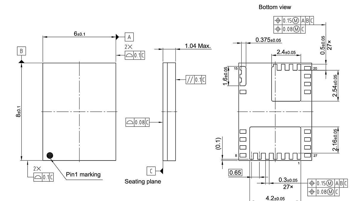 PG-TFLGA-27-2_Package Outline