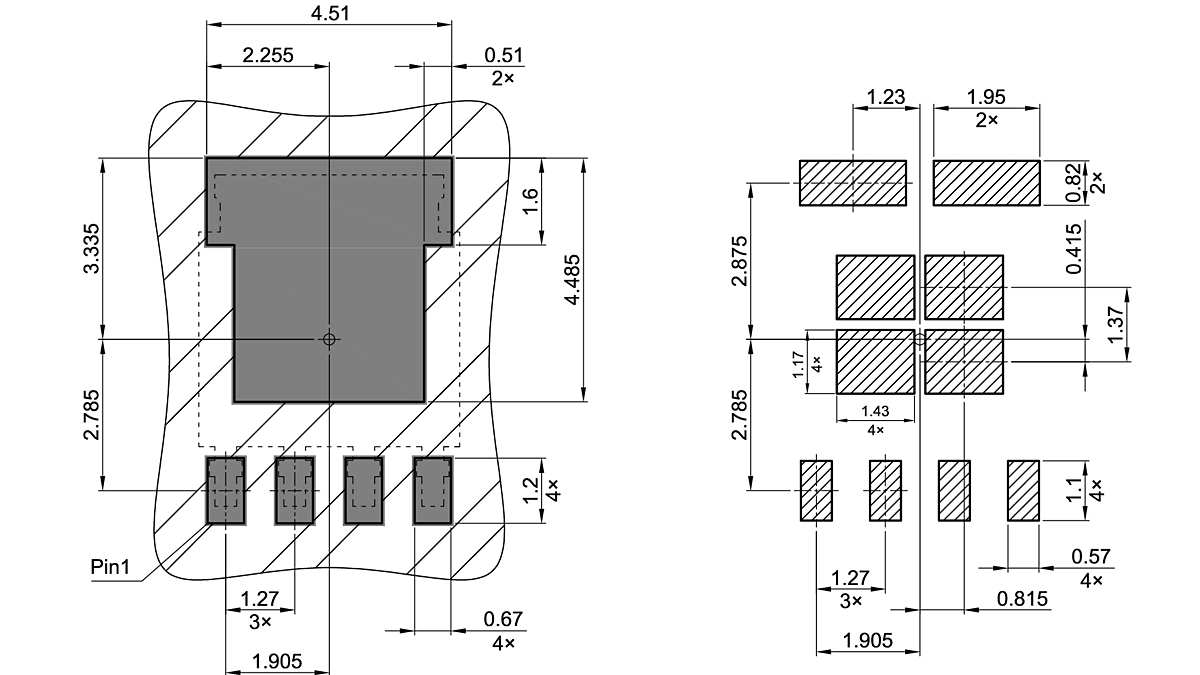 PG-THSOG-4-1_Footprint Drawing