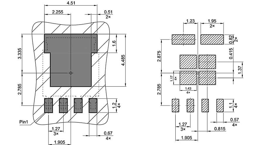 PG-THSOG-4-1_Footprint Drawing