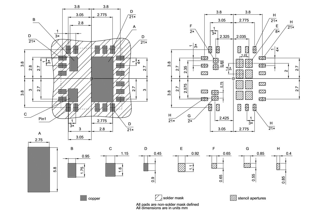 PG-TIQFN-21-1_Footprint Drawing
