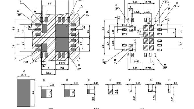PG-TIQFN-21-1_Footprint Drawing