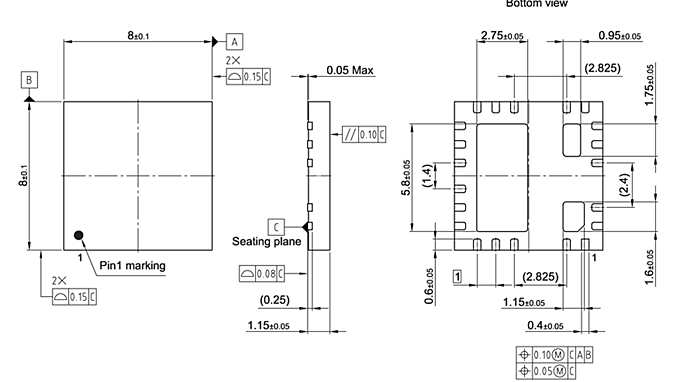 PG-TIQFN-21-1_Package Outline