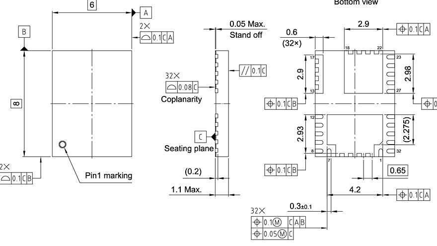 PG-TIQFN-32-1_Package Outline