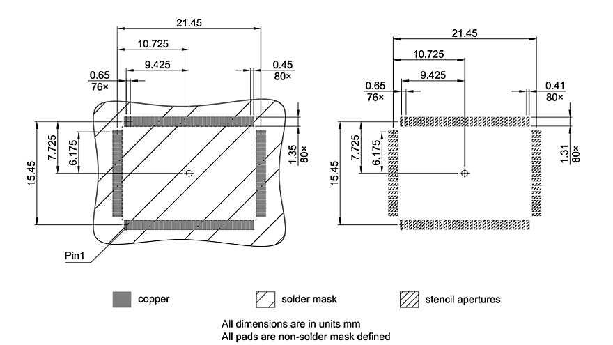 PG-TQFP-100-800_Footprint Drawing