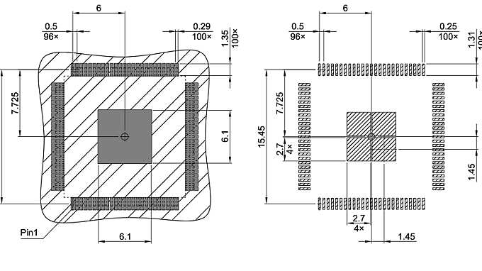 PG-TQFP-100-802_Footprint Drawing
