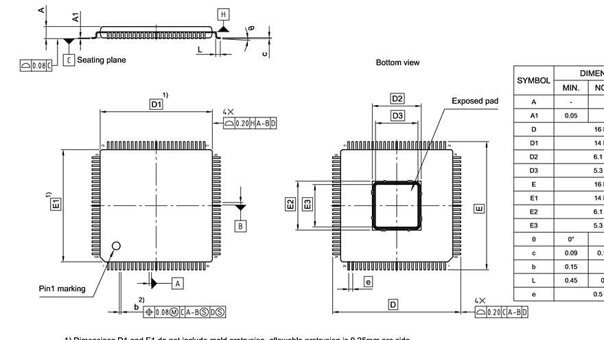 PG-TQFP-100-802_Package Outline