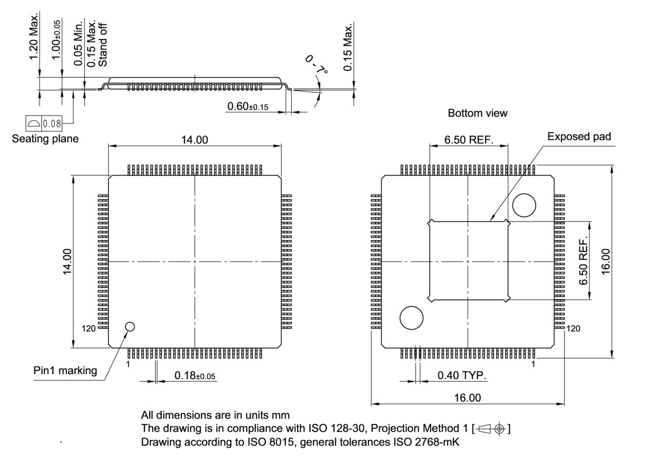 PG-TQFP-120-800_Package Outline