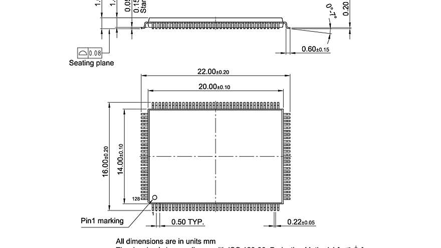 PG-TQFP-128-800_Package Outline