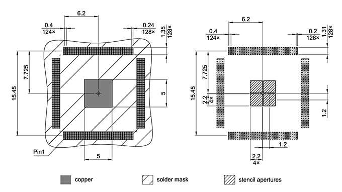 PG-TQFP-128-850_Footprint Drawing