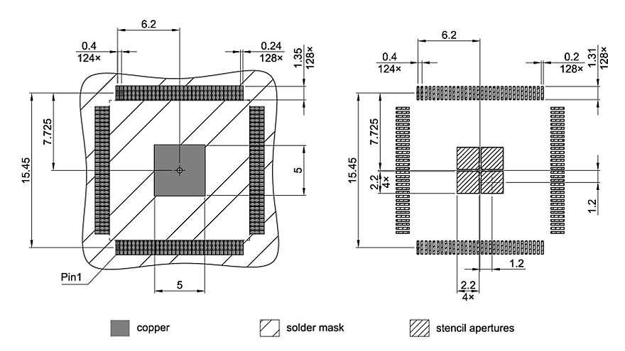PG-TQFP-128-850_Footprint Drawing