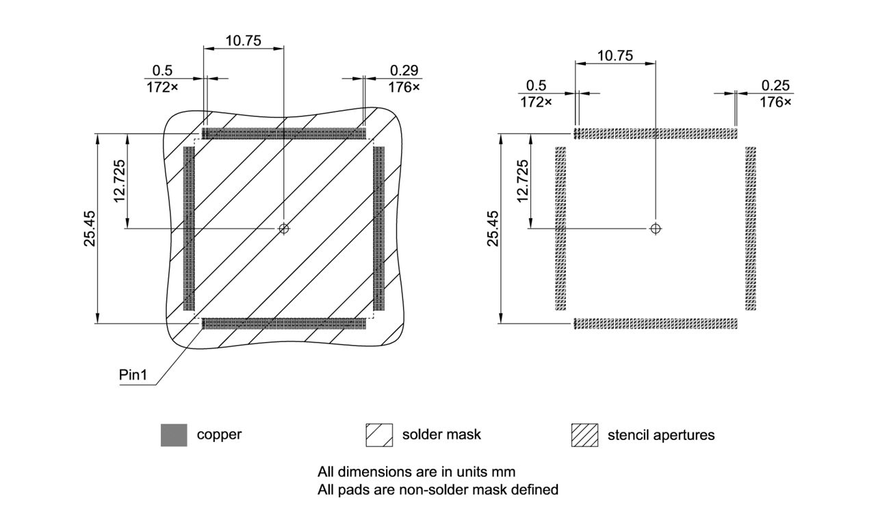 PG-TQFP-176-800_Footprint Drawing