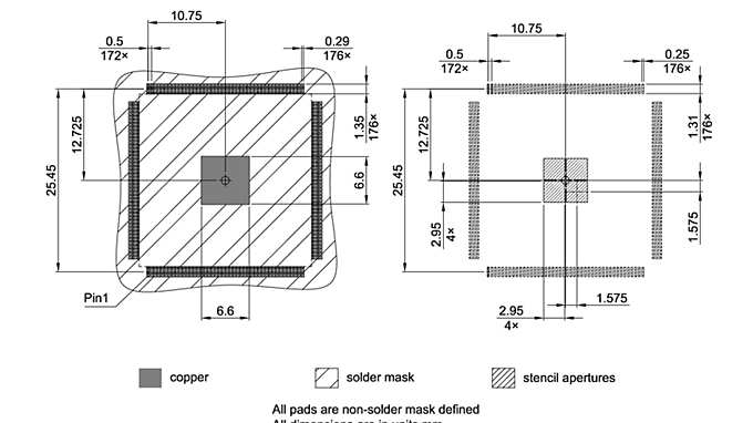 PG-TQFP-176-801_Footprint Drawing