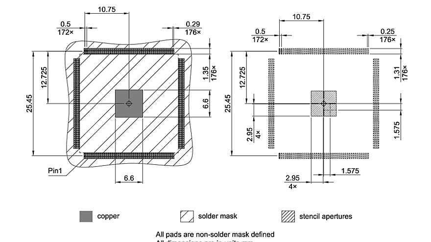 PG-TQFP-176-801_Footprint Drawing