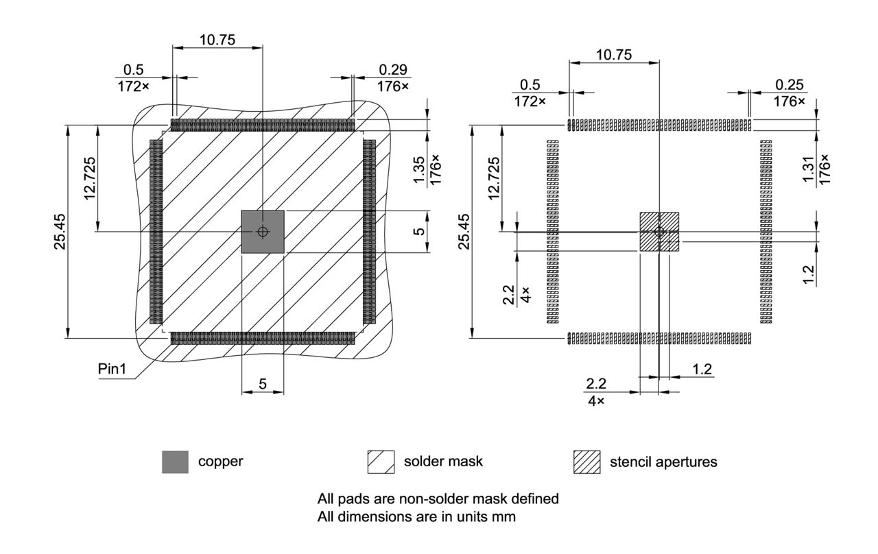PG-TQFP-176-803_Footprint Drawing