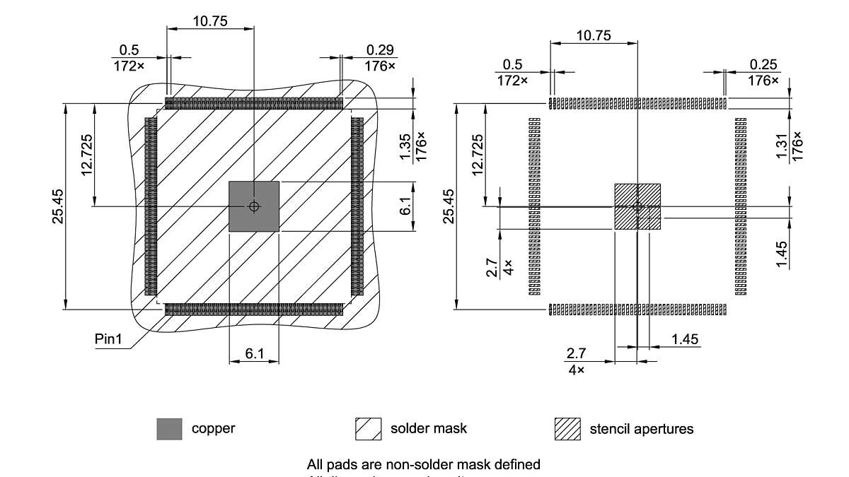 PG-TQFP-176-804_Footprint Drawing