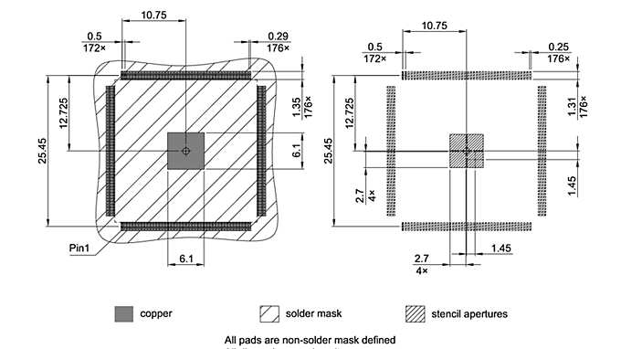 PG-TQFP-176-804_Footprint Drawing