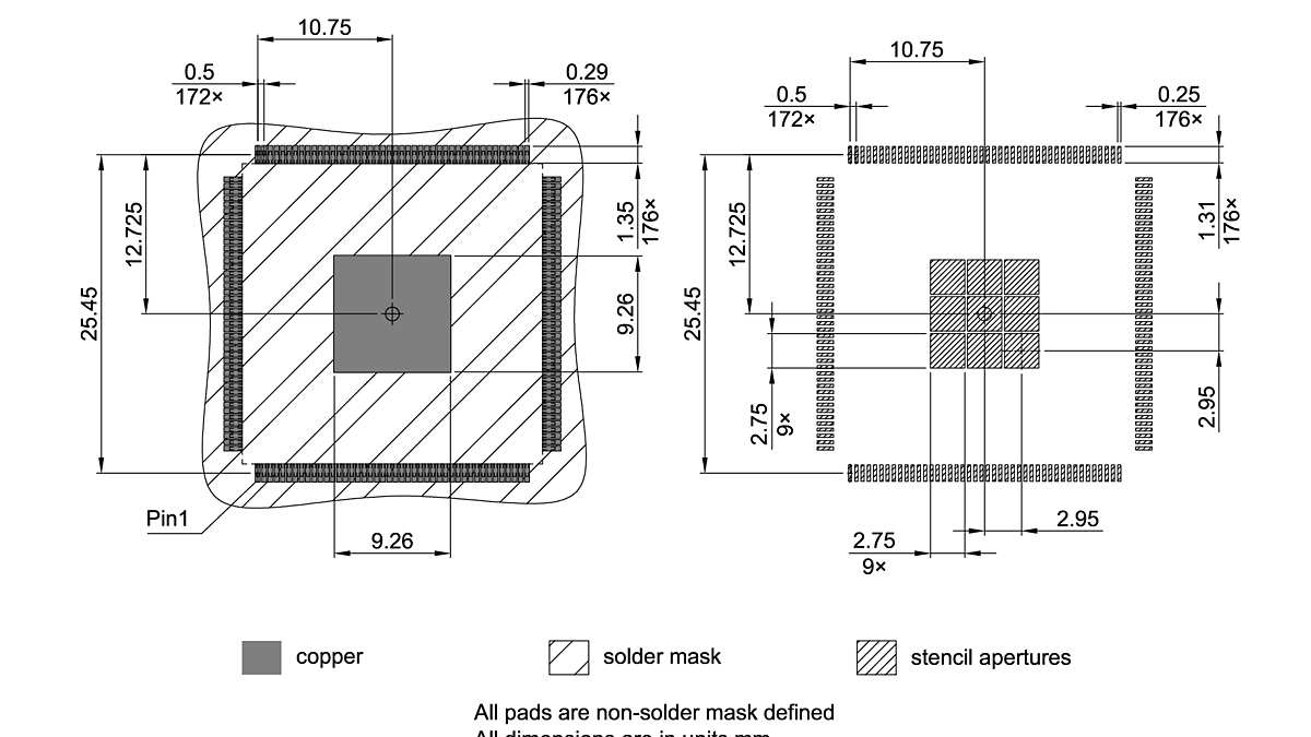 PG-TQFP-176-805_Footprint Drawing