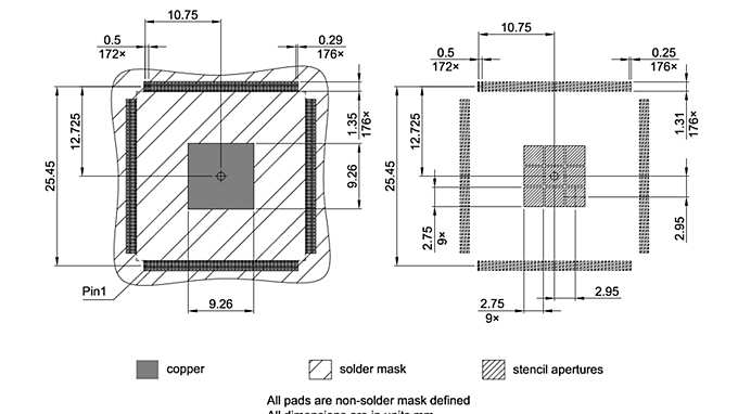 PG-TQFP-176-805_Footprint Drawing