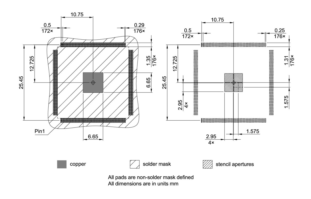 PG-TQFP-176-806_Footprint Drawing