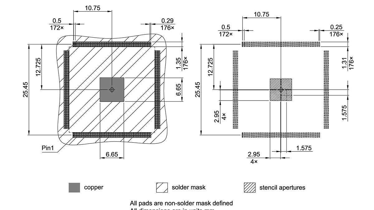 PG-TQFP-176-806_Footprint Drawing