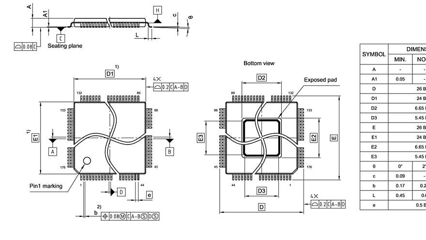 PG-TQFP-176-806_Package Outline