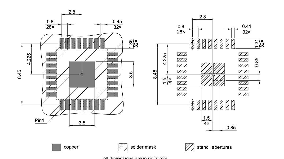 PG-TQFP-32-800_Footprint Drawing