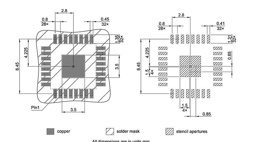 PG-TQFP-32-800_Footprint Drawing