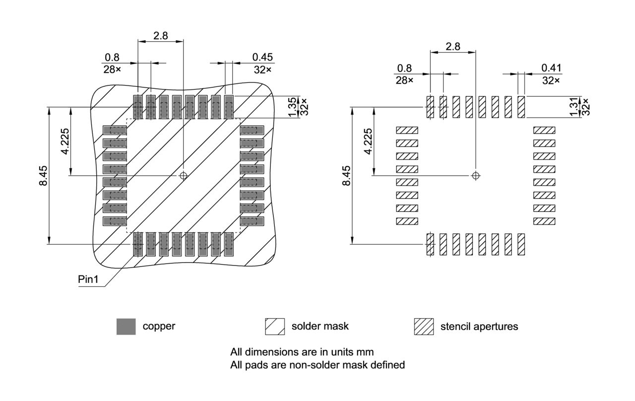 PG-TQFP-32-801_Footprint Drawing