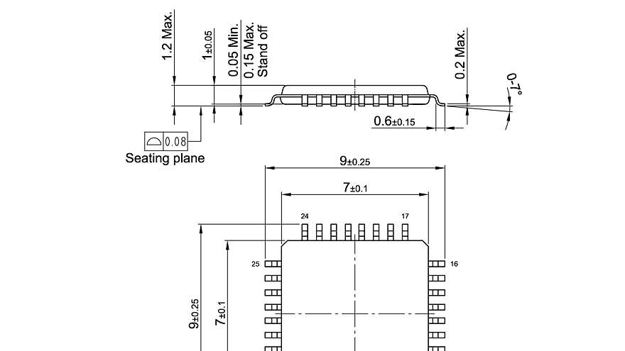 PG-TQFP-32-801_Package Outline