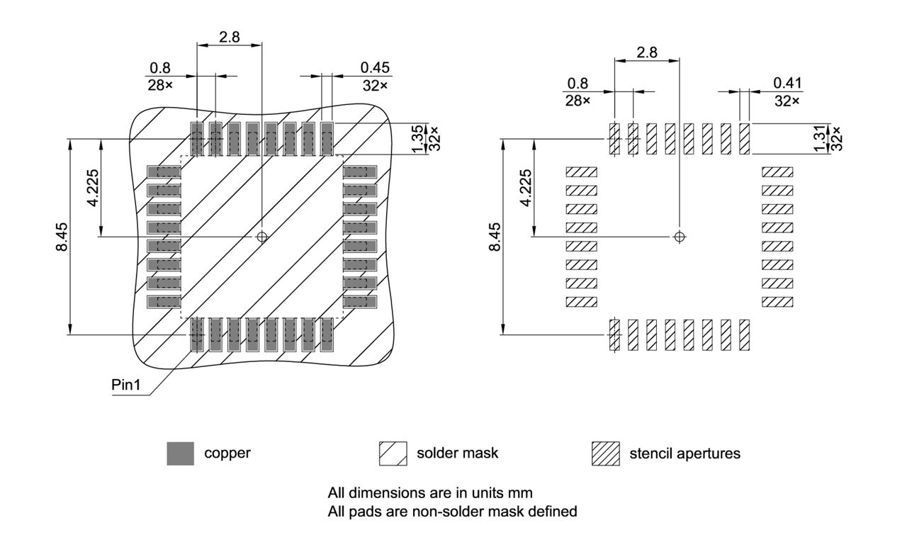 PG-TQFP-32-802_Footprint Drawing