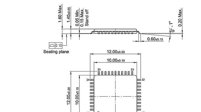 PG-TQFP-44-801_Package Outline