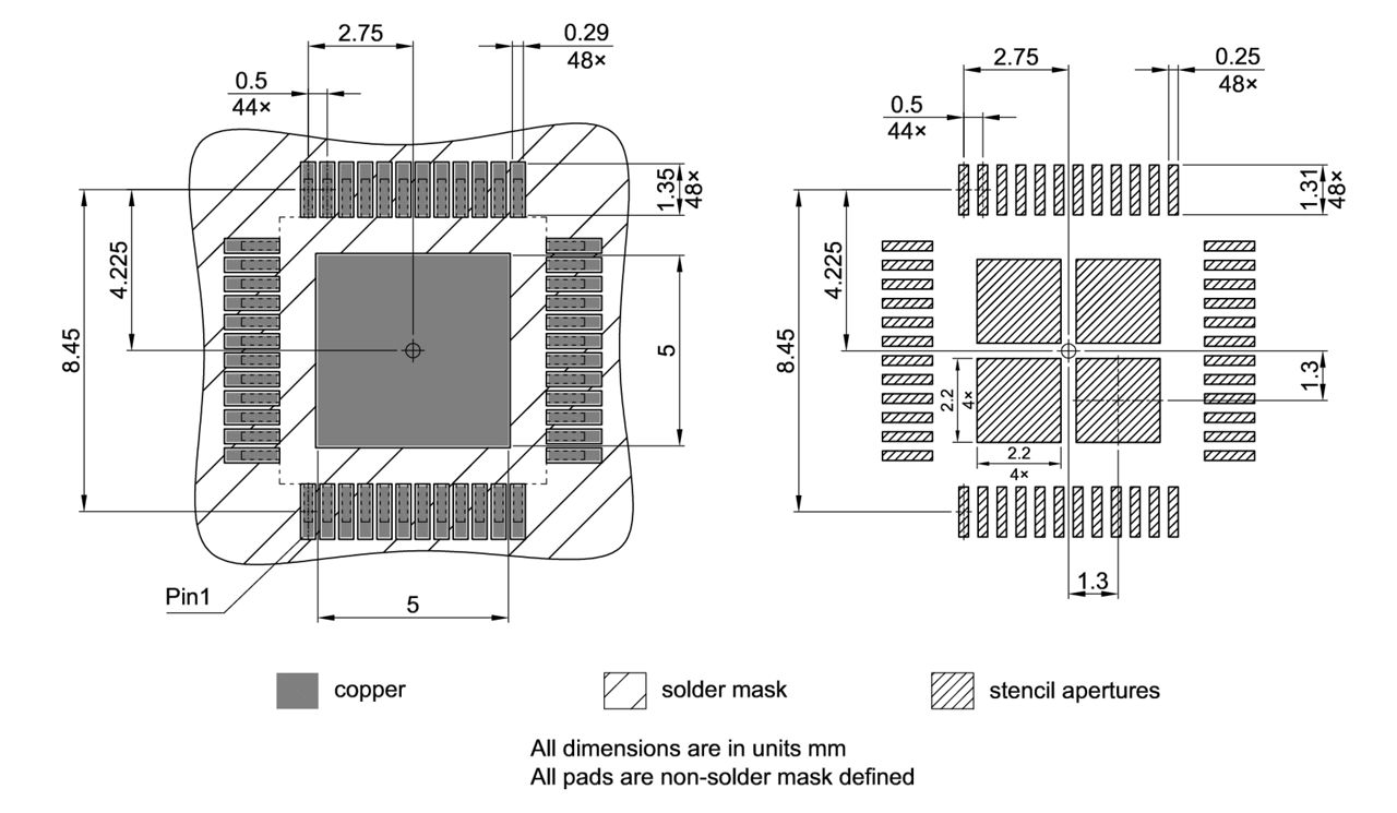 PG-TQFP-48-10_Footprint Drawing