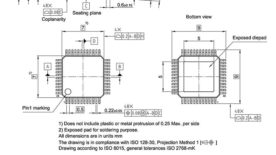 PG-TQFP-48-10_Package Outline