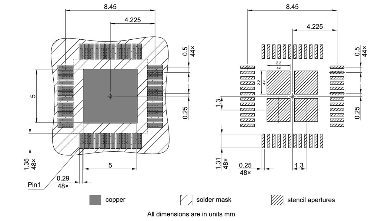 PG-TQFP-48-11_Footprint Drawing
