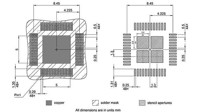 PG-TQFP-48-11_Footprint Drawing
