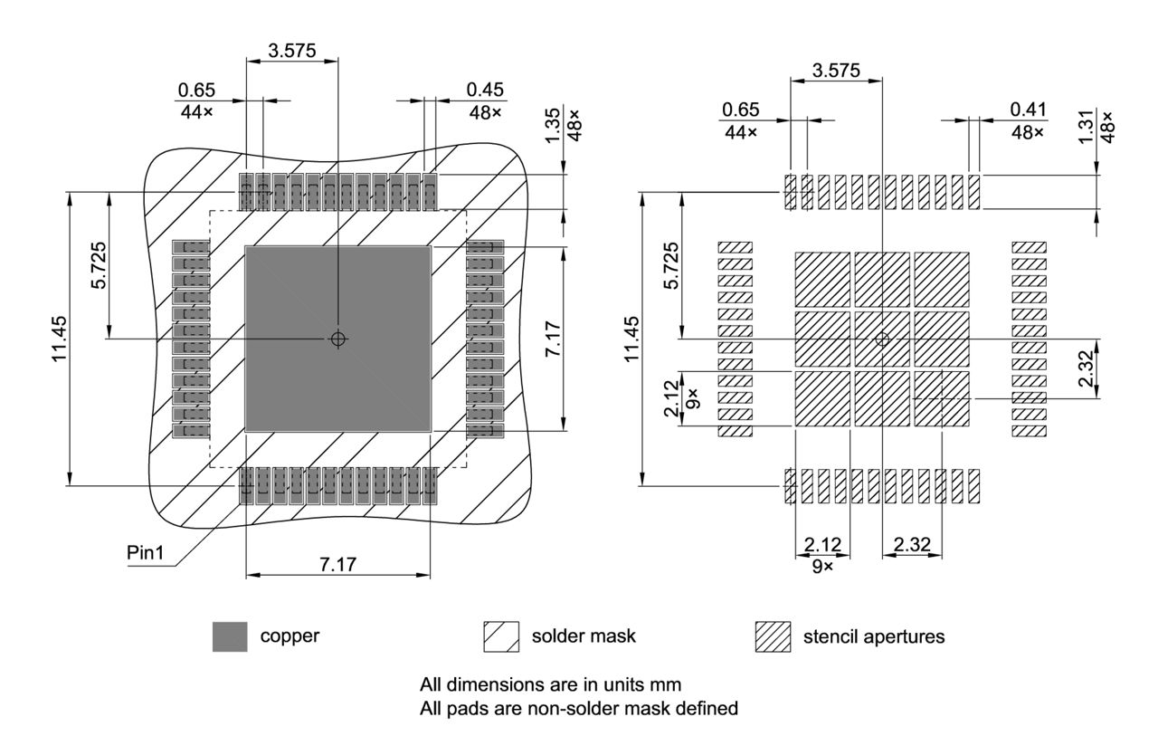 PG-TQFP-48-801_Footprint Drawing