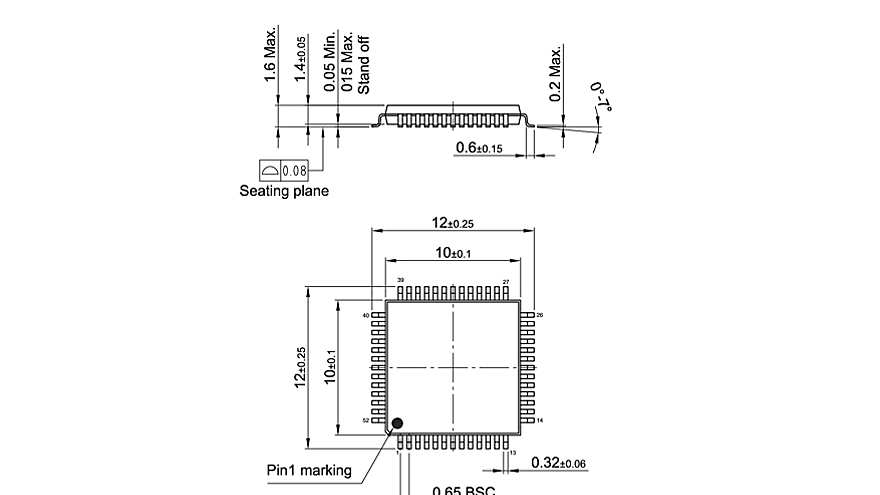 PG-TQFP-52-800_Package Outline