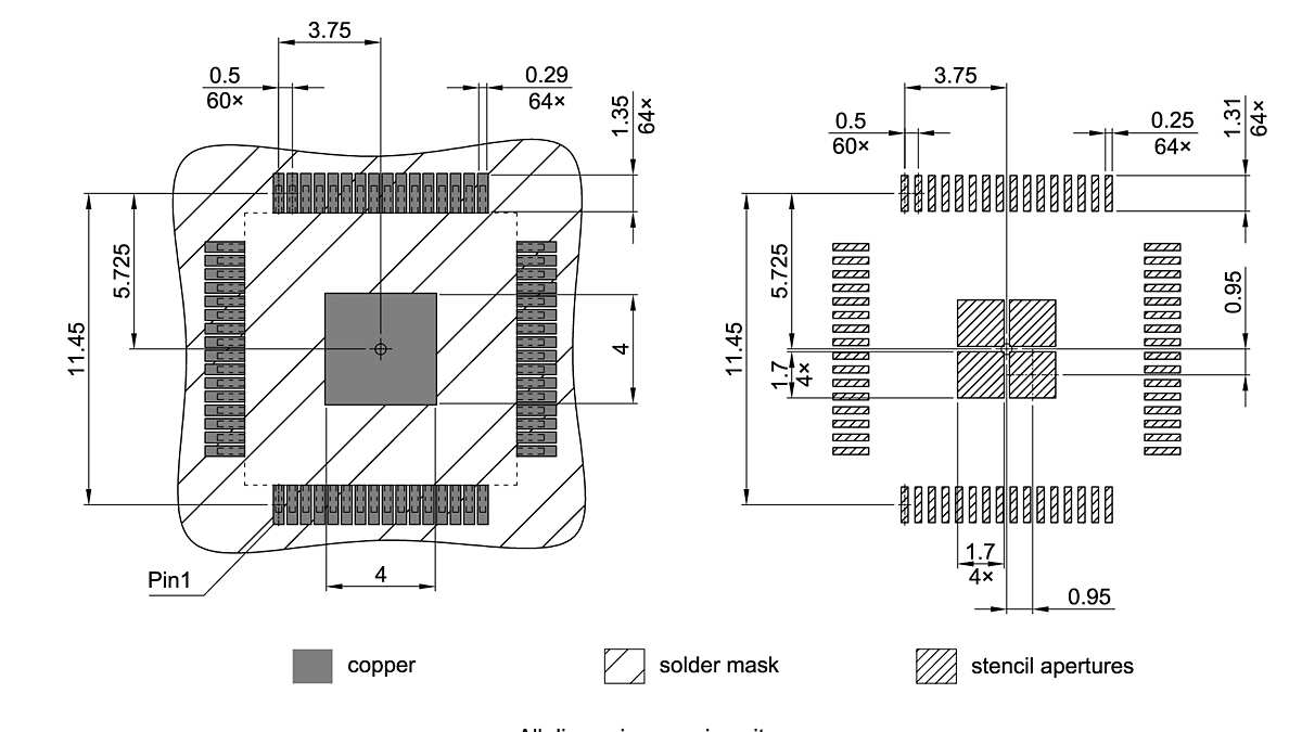 PG-TQFP-64-22_Footprint Drawing