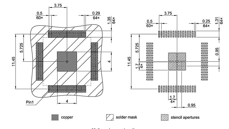 PG-TQFP-64-22_Footprint Drawing