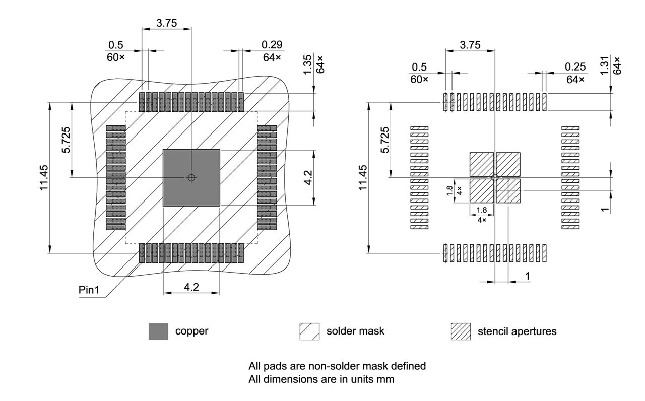 PG-TQFP-64-800_Footprint Drawing