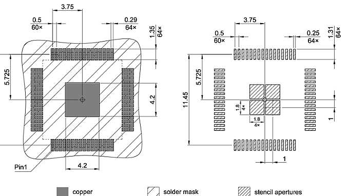 PG-TQFP-64-800_Footprint Drawing