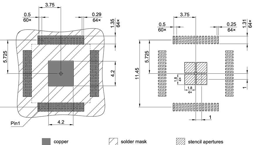 PG-TQFP-64-800_Footprint Drawing