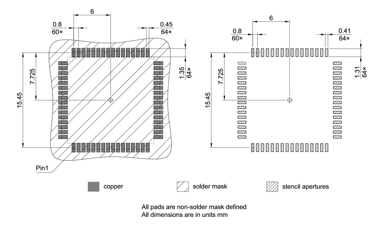 PG-TQFP-64-801_Footprint Drawing