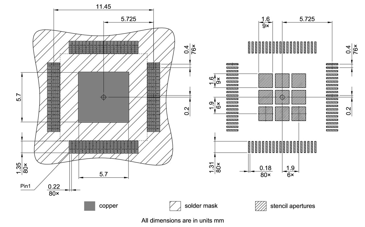 PG-TQFP-80-7_Footprint Drawing
