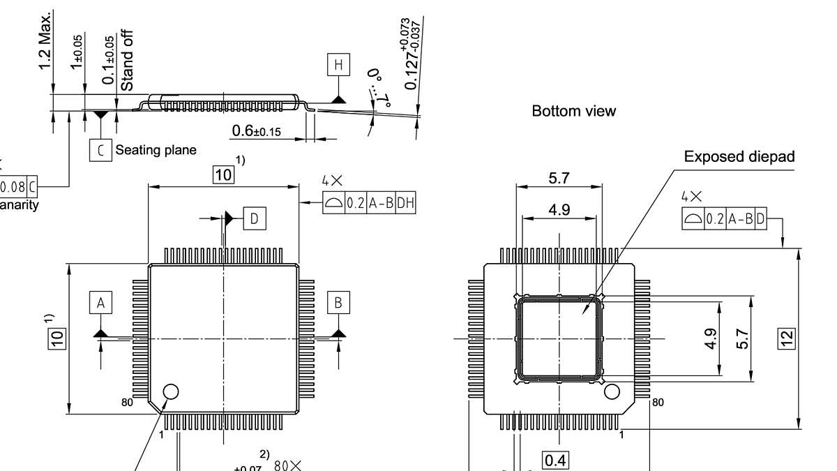 PG-TQFP-80-7_Package Outline